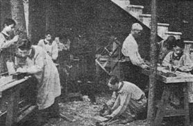 Taller de fusteria de l'Escola de Mestres.
