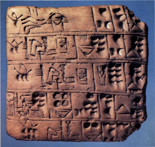 Proto-Sumerian tablet.