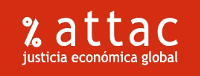 ATTAC. Justícia econòmica global. Logotip.