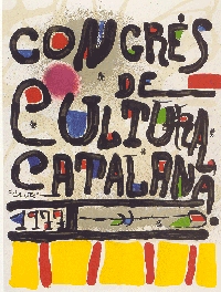 Cartell del Congrés de Cultura Catalana, 1977.