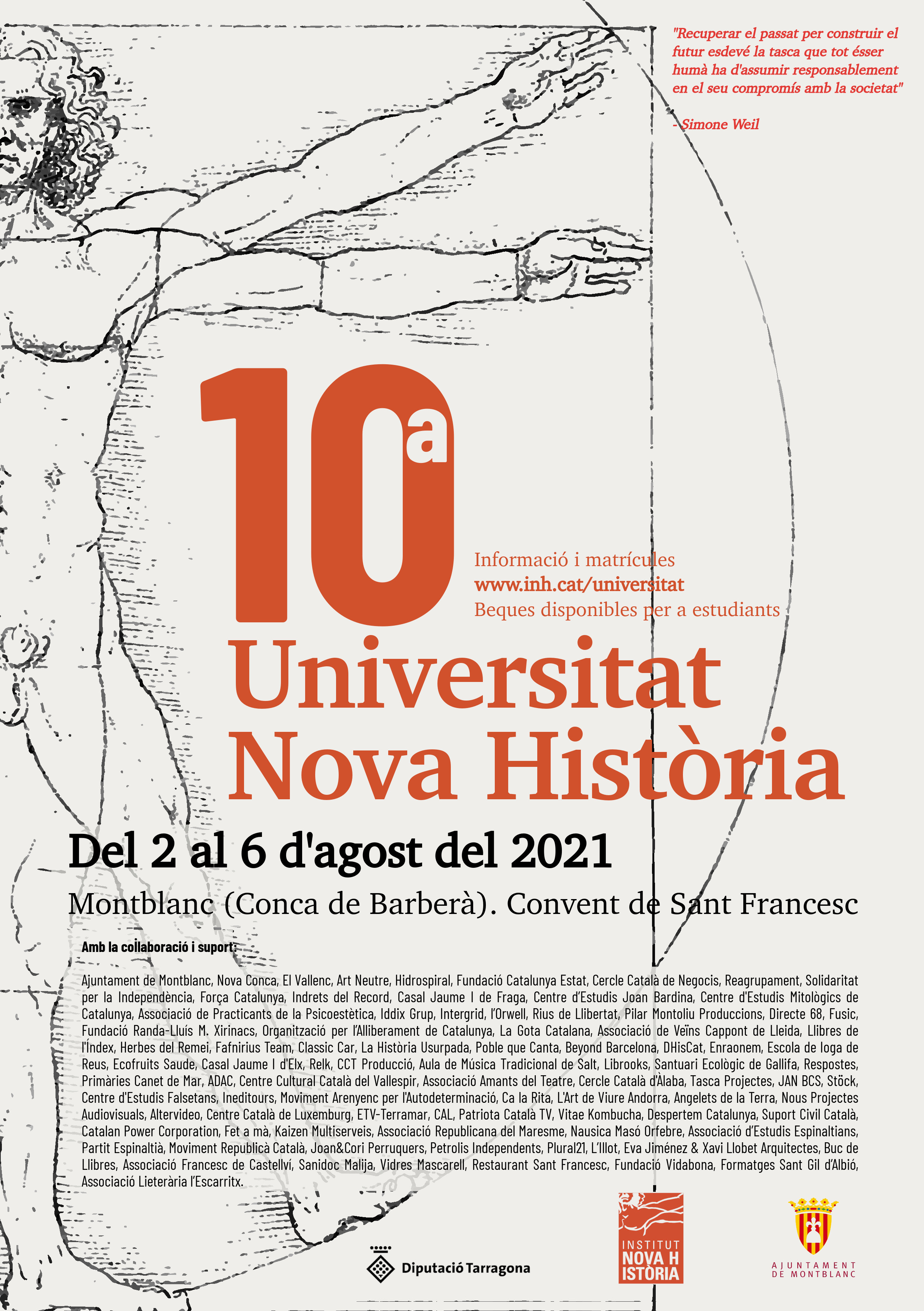 Cartell Universitat Nova Història 2023. Cartell Universitat Nova Història 2023.