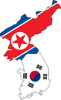 Corea dividida en dos estados.