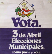 Eleccions municipals del 1979. Cartell de propaganda.