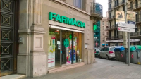 Farmacia Coliseum de Barcelona. Fachada.