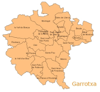 Garrotxa. Mapa.