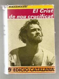 Libro «El Crist de nou crucificat» («El Cristo de nuevo crucificado»), de Kazantzaki. Portada.