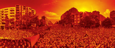 Manifestació de l'11 de setembre a Barcelona.