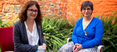 Susanna Barreda, a l'esquerra, i Dolors Marin, a la dreta. Susanna Barreda, a l'esquerra, i Dolors Marin, a la dreta.