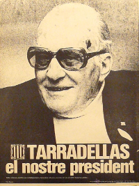 Tarradellas, el nostre President. Cartell.