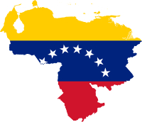 Venezuela. Mapa y bandera.
